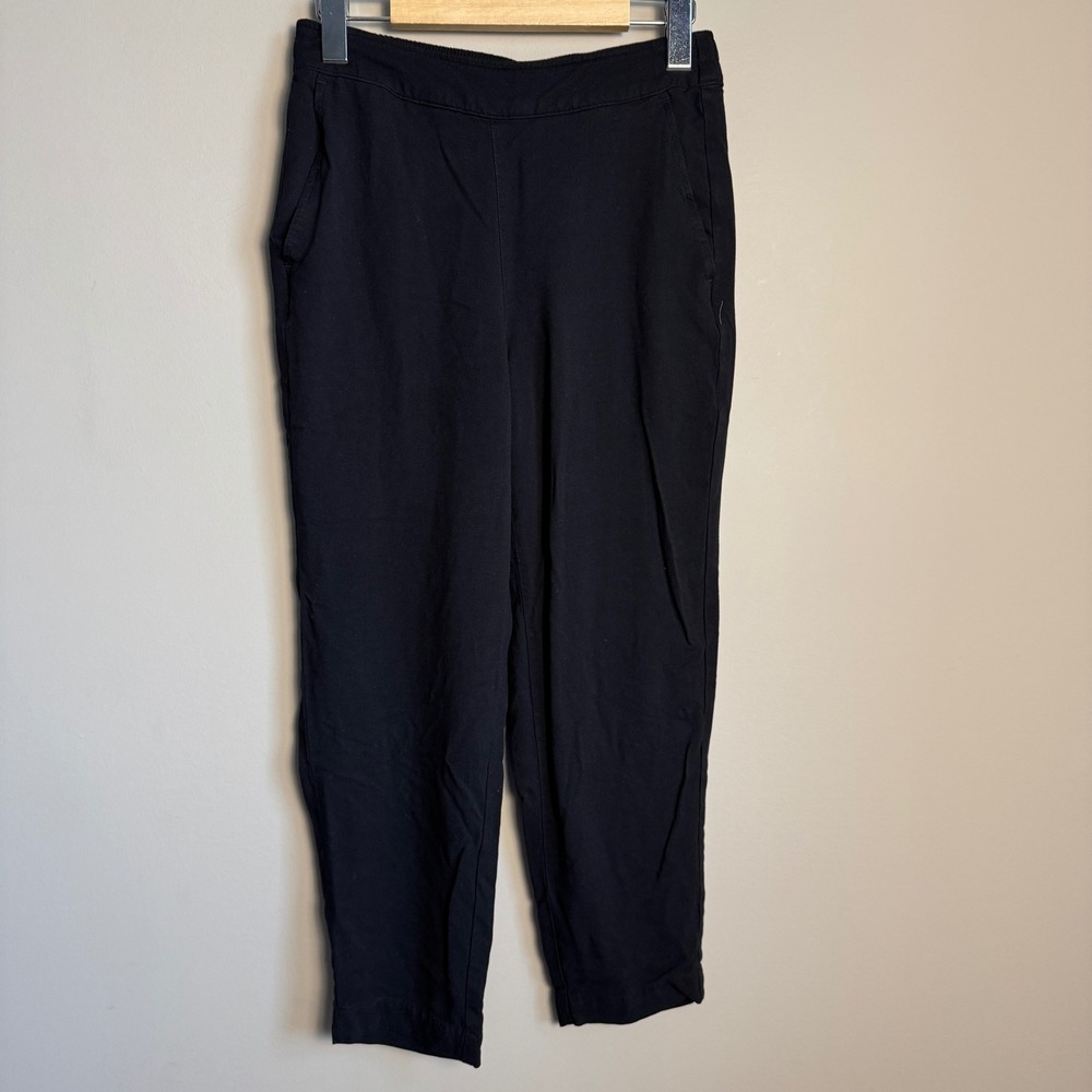 Old Navy Women's Playa Taper Pants Pull On Black Size Small Casual Pockets‎